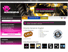 Tablet Screenshot of monsterserver.de